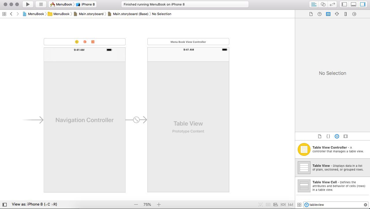 How to create table view using storyboard in iOS App?