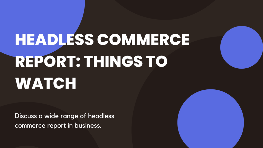 Headless Commerce Report Examples 2023