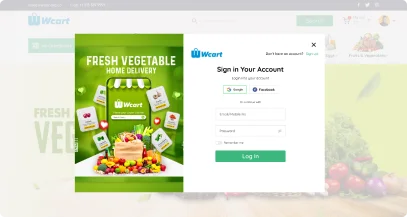 Fresh Vegetables Website Theme